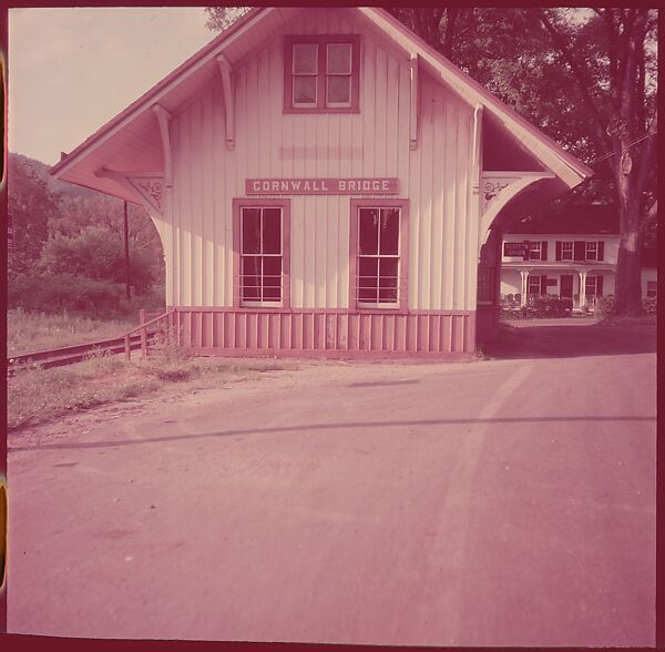 [464 Interior and Exterior Views of Railroad Station Depots, for Fortune Article "The U.S. Depot"], Walker Evans (American, St. Louis, Missouri 1903–1975 New Haven, Connecticut), Color film transparency