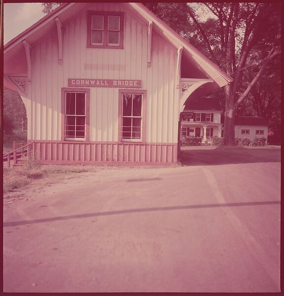 [464 Interior and Exterior Views of Railroad Station Depots, for Fortune Article "The U.S. Depot"], Walker Evans (American, St. Louis, Missouri 1903–1975 New Haven, Connecticut), Color film transparency