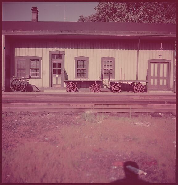 [464 Interior and Exterior Views of Railroad Station Depots, for Fortune Article "The U.S. Depot"], Walker Evans (American, St. Louis, Missouri 1903–1975 New Haven, Connecticut), Color film transparency