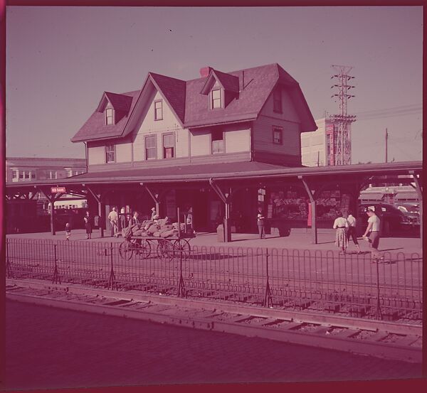 [464 Interior and Exterior Views of Railroad Station Depots, for Fortune Article "The U.S. Depot"], Walker Evans (American, St. Louis, Missouri 1903–1975 New Haven, Connecticut), Color film transparency