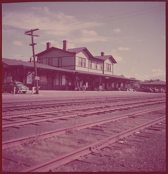 [464 Interior and Exterior Views of Railroad Station Depots, for Fortune Article "The U.S. Depot"], Walker Evans (American, St. Louis, Missouri 1903–1975 New Haven, Connecticut), Color film transparency