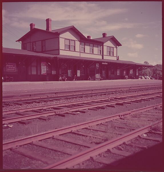 [464 Interior and Exterior Views of Railroad Station Depots, for Fortune Article "The U.S. Depot"], Walker Evans (American, St. Louis, Missouri 1903–1975 New Haven, Connecticut), Color film transparency