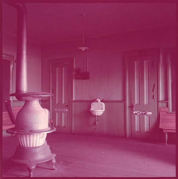 [464 Interior and Exterior Views of Railroad Station Depots, for Fortune Article "The U.S. Depot"], Walker Evans (American, St. Louis, Missouri 1903–1975 New Haven, Connecticut), Color film transparency