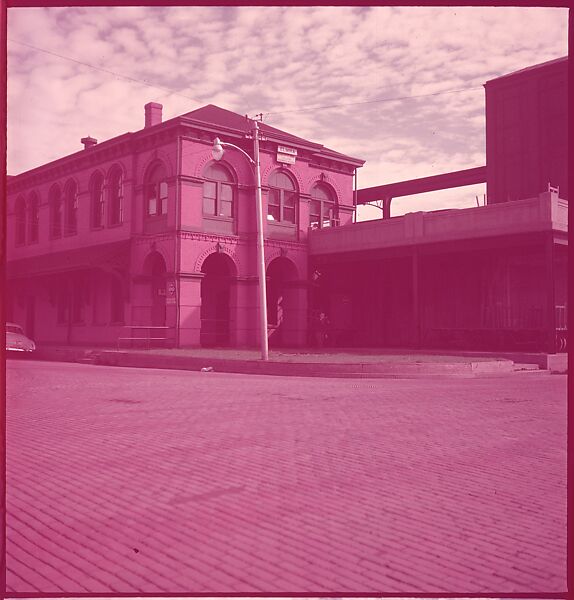 [464 Interior and Exterior Views of Railroad Station Depots, for Fortune Article "The U.S. Depot"], Walker Evans (American, St. Louis, Missouri 1903–1975 New Haven, Connecticut), Color film transparency