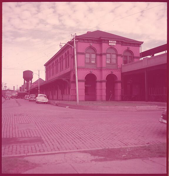[464 Interior and Exterior Views of Railroad Station Depots, for Fortune Article "The U.S. Depot"], Walker Evans (American, St. Louis, Missouri 1903–1975 New Haven, Connecticut), Color film transparency