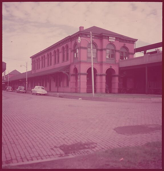 [464 Interior and Exterior Views of Railroad Station Depots, for Fortune Article "The U.S. Depot"], Walker Evans (American, St. Louis, Missouri 1903–1975 New Haven, Connecticut), Color film transparency