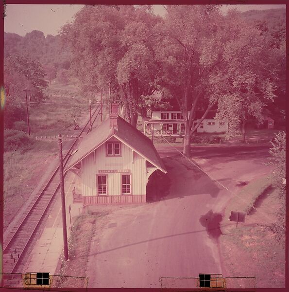 [464 Interior and Exterior Views of Railroad Station Depots, for Fortune Article "The U.S. Depot"], Walker Evans (American, St. Louis, Missouri 1903–1975 New Haven, Connecticut), Color film transparency