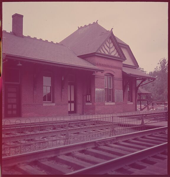 [464 Interior and Exterior Views of Railroad Station Depots, for Fortune Article "The U.S. Depot"], Walker Evans (American, St. Louis, Missouri 1903–1975 New Haven, Connecticut), Color film transparency