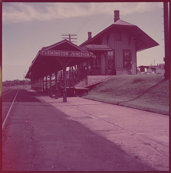 [464 Interior and Exterior Views of Railroad Station Depots, for Fortune Article "The U.S. Depot"], Walker Evans (American, St. Louis, Missouri 1903–1975 New Haven, Connecticut), Color film transparency