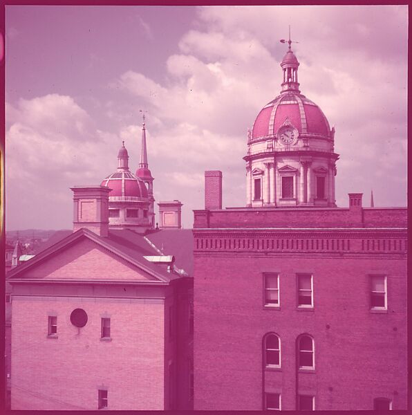 [464 Interior and Exterior Views of Railroad Station Depots, for Fortune Article "The U.S. Depot"], Walker Evans (American, St. Louis, Missouri 1903–1975 New Haven, Connecticut), Color film transparency