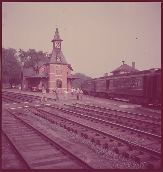 [464 Interior and Exterior Views of Railroad Station Depots, for Fortune Article "The U.S. Depot"], Walker Evans (American, St. Louis, Missouri 1903–1975 New Haven, Connecticut), Color film transparency