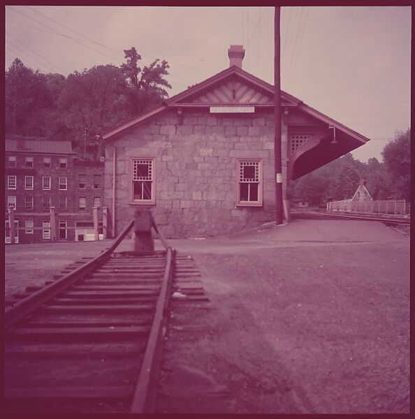 [464 Interior and Exterior Views of Railroad Station Depots, for Fortune Article "The U.S. Depot"], Walker Evans (American, St. Louis, Missouri 1903–1975 New Haven, Connecticut), Color film transparency