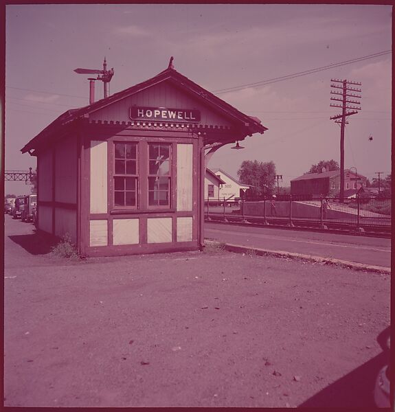 [464 Interior and Exterior Views of Railroad Station Depots, for Fortune Article "The U.S. Depot"], Walker Evans (American, St. Louis, Missouri 1903–1975 New Haven, Connecticut), Color film transparency