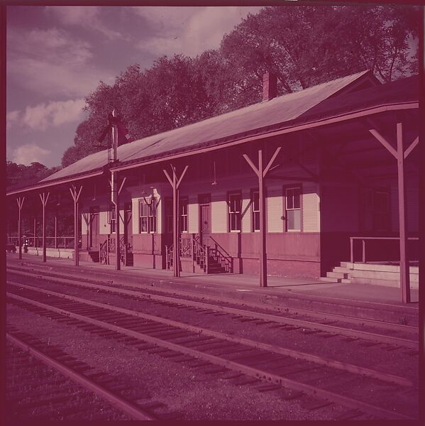 [464 Interior and Exterior Views of Railroad Station Depots, for Fortune Article "The U.S. Depot"], Walker Evans (American, St. Louis, Missouri 1903–1975 New Haven, Connecticut), Color film transparency