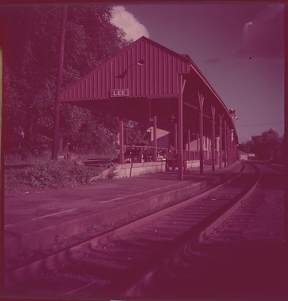[464 Interior and Exterior Views of Railroad Station Depots, for Fortune Article "The U.S. Depot"], Walker Evans (American, St. Louis, Missouri 1903–1975 New Haven, Connecticut), Color film transparency