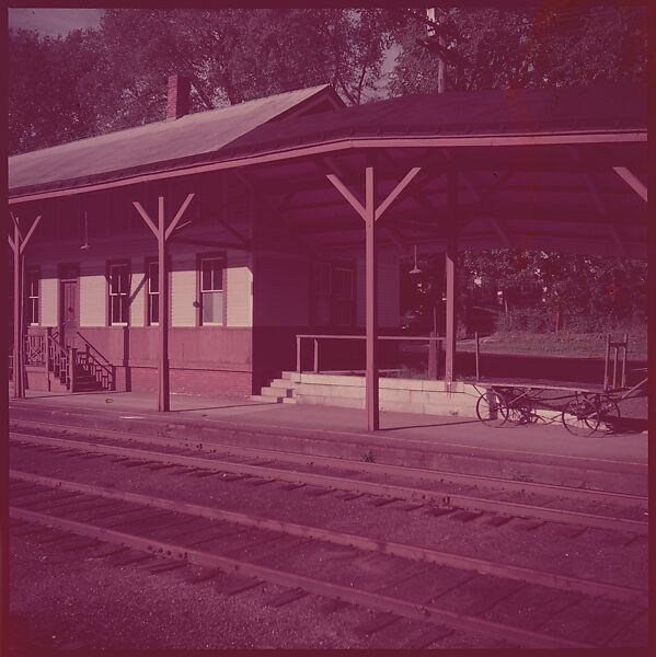 [464 Interior and Exterior Views of Railroad Station Depots, for Fortune Article "The U.S. Depot"], Walker Evans (American, St. Louis, Missouri 1903–1975 New Haven, Connecticut), Color film transparency