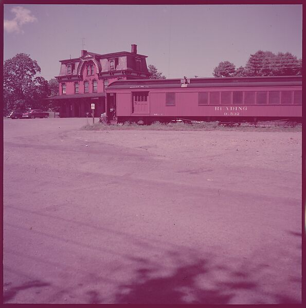 [464 Interior and Exterior Views of Railroad Station Depots, for Fortune Article "The U.S. Depot"], Walker Evans (American, St. Louis, Missouri 1903–1975 New Haven, Connecticut), Color film transparency