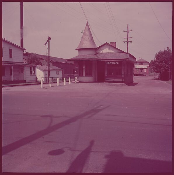 [464 Interior and Exterior Views of Railroad Station Depots, for Fortune Article "The U.S. Depot"], Walker Evans (American, St. Louis, Missouri 1903–1975 New Haven, Connecticut), Color film transparency