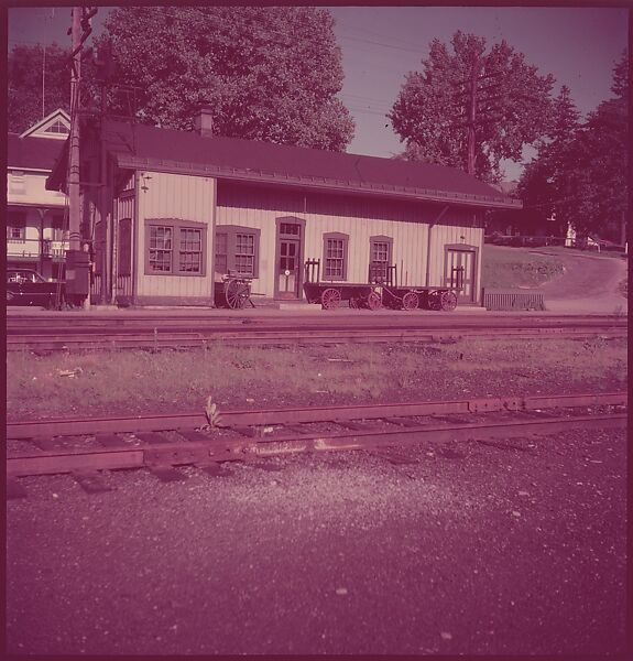 [464 Interior and Exterior Views of Railroad Station Depots, for Fortune Article "The U.S. Depot"], Walker Evans (American, St. Louis, Missouri 1903–1975 New Haven, Connecticut), Color film transparency