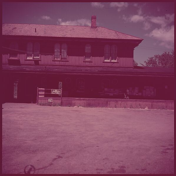 [464 Interior and Exterior Views of Railroad Station Depots, for Fortune Article "The U.S. Depot"], Walker Evans (American, St. Louis, Missouri 1903–1975 New Haven, Connecticut), Color film transparency