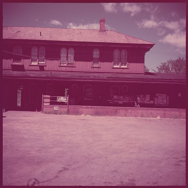 [464 Interior and Exterior Views of Railroad Station Depots, for Fortune Article "The U.S. Depot"], Walker Evans (American, St. Louis, Missouri 1903–1975 New Haven, Connecticut), Color film transparency