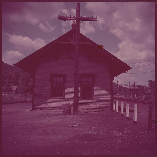 [464 Interior and Exterior Views of Railroad Station Depots, for Fortune Article "The U.S. Depot"], Walker Evans (American, St. Louis, Missouri 1903–1975 New Haven, Connecticut), Color film transparency