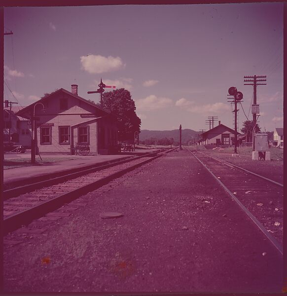 [464 Interior and Exterior Views of Railroad Station Depots, for Fortune Article "The U.S. Depot"], Walker Evans (American, St. Louis, Missouri 1903–1975 New Haven, Connecticut), Color film transparency