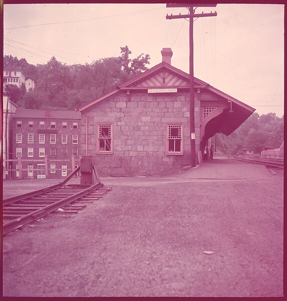 [464 Interior and Exterior Views of Railroad Station Depots, for Fortune Article "The U.S. Depot"], Walker Evans (American, St. Louis, Missouri 1903–1975 New Haven, Connecticut), Color film transparency