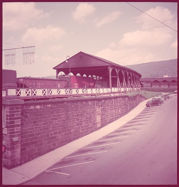 [464 Interior and Exterior Views of Railroad Station Depots, for Fortune Article "The U.S. Depot"], Walker Evans (American, St. Louis, Missouri 1903–1975 New Haven, Connecticut), Color film transparency