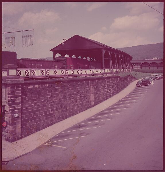 [464 Interior and Exterior Views of Railroad Station Depots, for Fortune Article "The U.S. Depot"], Walker Evans (American, St. Louis, Missouri 1903–1975 New Haven, Connecticut), Color film transparency