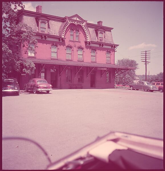 [464 Interior and Exterior Views of Railroad Station Depots, for Fortune Article "The U.S. Depot"], Walker Evans (American, St. Louis, Missouri 1903–1975 New Haven, Connecticut), Color film transparency