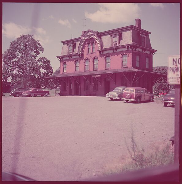 [464 Interior and Exterior Views of Railroad Station Depots, for Fortune Article "The U.S. Depot"], Walker Evans (American, St. Louis, Missouri 1903–1975 New Haven, Connecticut), Color film transparency
