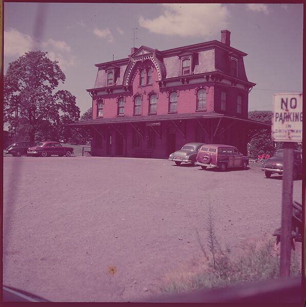 [464 Interior and Exterior Views of Railroad Station Depots, for Fortune Article "The U.S. Depot"], Walker Evans (American, St. Louis, Missouri 1903–1975 New Haven, Connecticut), Color film transparency
