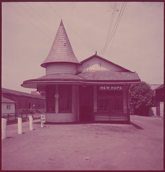[464 Interior and Exterior Views of Railroad Station Depots, for Fortune Article "The U.S. Depot"], Walker Evans (American, St. Louis, Missouri 1903–1975 New Haven, Connecticut), Color film transparency
