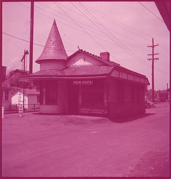 [464 Interior and Exterior Views of Railroad Station Depots, for Fortune Article "The U.S. Depot"], Walker Evans (American, St. Louis, Missouri 1903–1975 New Haven, Connecticut), Color film transparency