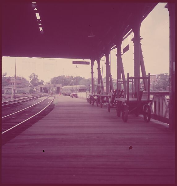 [464 Interior and Exterior Views of Railroad Station Depots, for Fortune Article "The U.S. Depot"], Walker Evans (American, St. Louis, Missouri 1903–1975 New Haven, Connecticut), Color film transparency