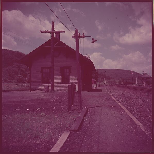 [464 Interior and Exterior Views of Railroad Station Depots, for Fortune Article "The U.S. Depot"], Walker Evans (American, St. Louis, Missouri 1903–1975 New Haven, Connecticut), Color film transparency