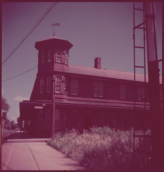 [464 Interior and Exterior Views of Railroad Station Depots, for Fortune Article "The U.S. Depot"], Walker Evans (American, St. Louis, Missouri 1903–1975 New Haven, Connecticut), Color film transparency