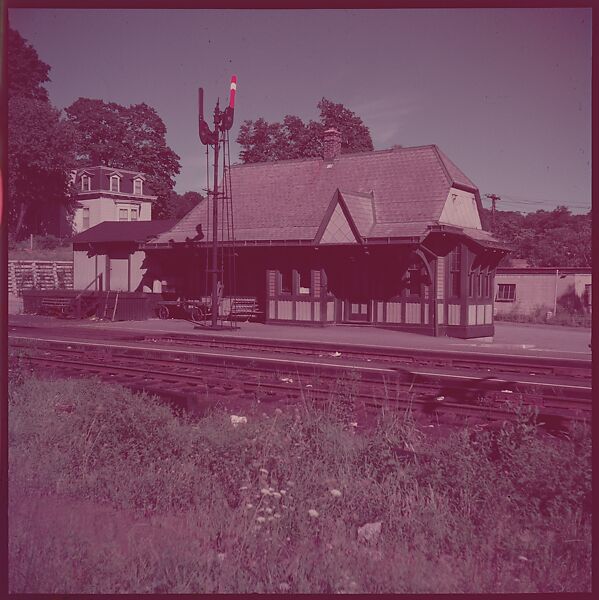 [464 Interior and Exterior Views of Railroad Station Depots, for Fortune Article "The U.S. Depot"], Walker Evans (American, St. Louis, Missouri 1903–1975 New Haven, Connecticut), Color film transparency