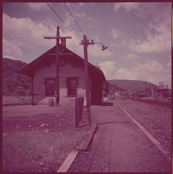 [464 Interior and Exterior Views of Railroad Station Depots, for Fortune Article "The U.S. Depot"], Walker Evans (American, St. Louis, Missouri 1903–1975 New Haven, Connecticut), Color film transparency