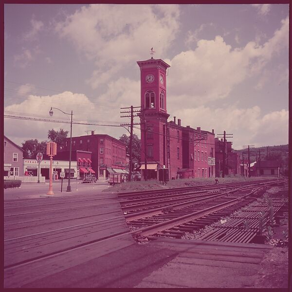 [464 Interior and Exterior Views of Railroad Station Depots, for Fortune Article "The U.S. Depot"], Walker Evans (American, St. Louis, Missouri 1903–1975 New Haven, Connecticut), Color film transparency