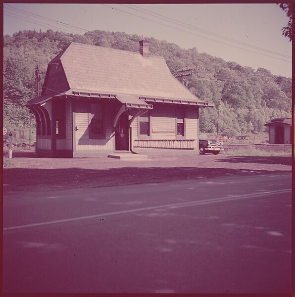 [464 Interior and Exterior Views of Railroad Station Depots, for Fortune Article "The U.S. Depot"], Walker Evans (American, St. Louis, Missouri 1903–1975 New Haven, Connecticut), Color film transparency