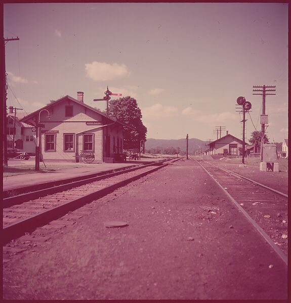 [464 Interior and Exterior Views of Railroad Station Depots, for Fortune Article "The U.S. Depot"], Walker Evans (American, St. Louis, Missouri 1903–1975 New Haven, Connecticut), Color film transparency