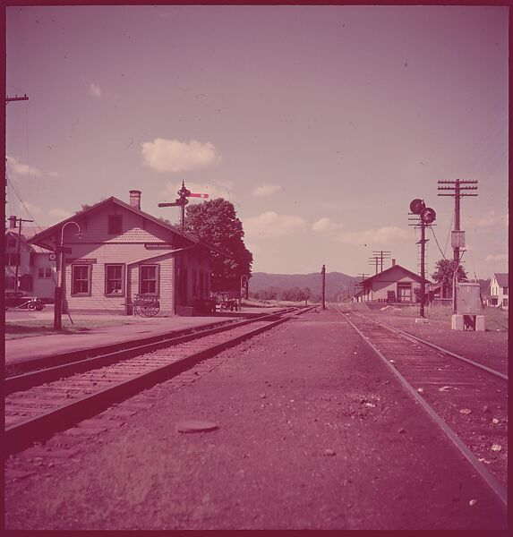 [464 Interior and Exterior Views of Railroad Station Depots, for Fortune Article "The U.S. Depot"], Walker Evans (American, St. Louis, Missouri 1903–1975 New Haven, Connecticut), Color film transparency