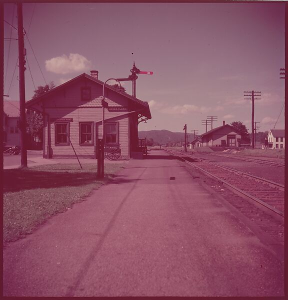 [464 Interior and Exterior Views of Railroad Station Depots, for Fortune Article "The U.S. Depot"], Walker Evans (American, St. Louis, Missouri 1903–1975 New Haven, Connecticut), Color film transparency