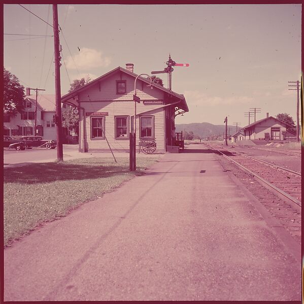 [464 Interior and Exterior Views of Railroad Station Depots, for Fortune Article "The U.S. Depot"], Walker Evans (American, St. Louis, Missouri 1903–1975 New Haven, Connecticut), Color film transparency