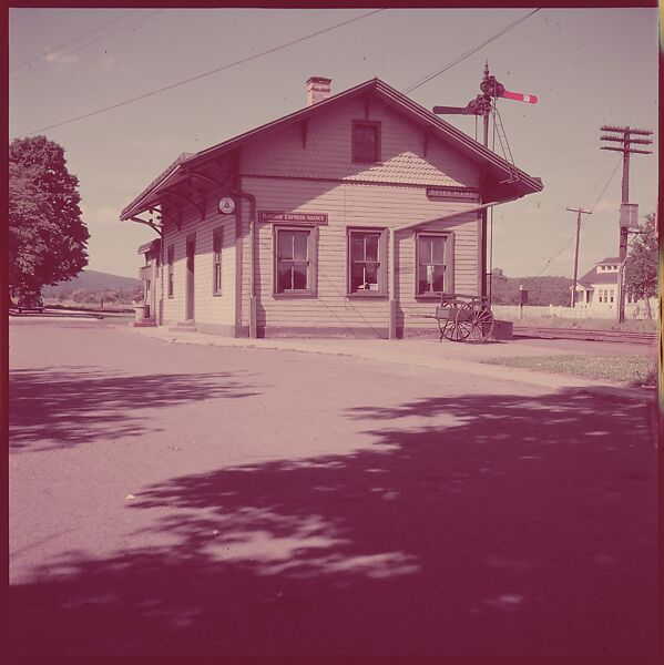 [464 Interior and Exterior Views of Railroad Station Depots, for Fortune Article "The U.S. Depot"], Walker Evans (American, St. Louis, Missouri 1903–1975 New Haven, Connecticut), Color film transparency