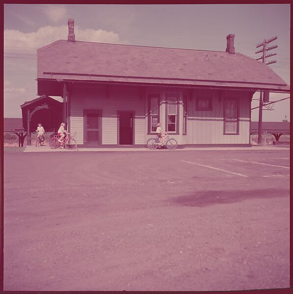 [464 Interior and Exterior Views of Railroad Station Depots, for Fortune Article "The U.S. Depot"], Walker Evans (American, St. Louis, Missouri 1903–1975 New Haven, Connecticut), Color film transparency
