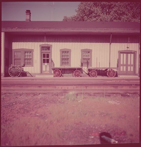 [464 Interior and Exterior Views of Railroad Station Depots, for Fortune Article "The U.S. Depot"], Walker Evans (American, St. Louis, Missouri 1903–1975 New Haven, Connecticut), Color film transparency