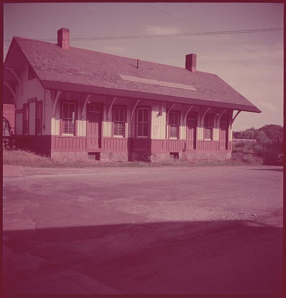 [464 Interior and Exterior Views of Railroad Station Depots, for Fortune Article "The U.S. Depot"], Walker Evans (American, St. Louis, Missouri 1903–1975 New Haven, Connecticut), Color film transparency